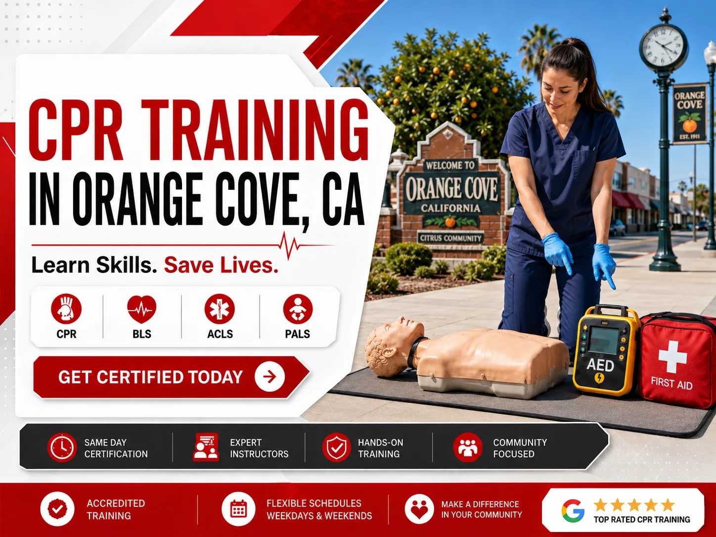 PALS simulation training for pediatric emergencies in Orange Cove, CA